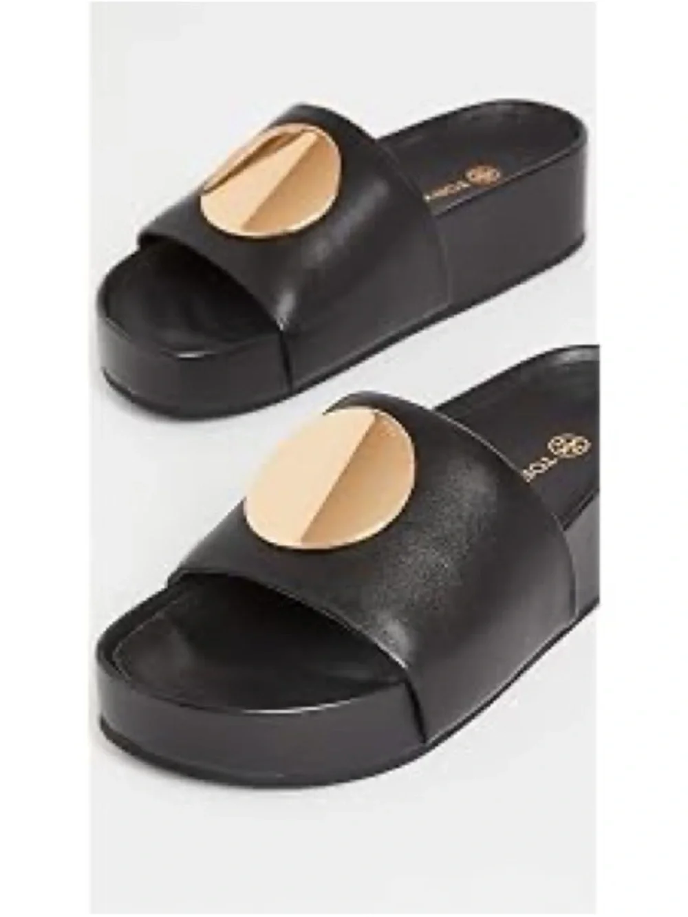 Tory Burch Women's Patos Slides, Perfect Black, 9 Medium US